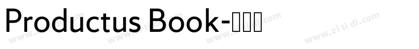 Productus Book字体转换